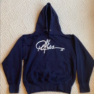 Navy blue reckless hoodie